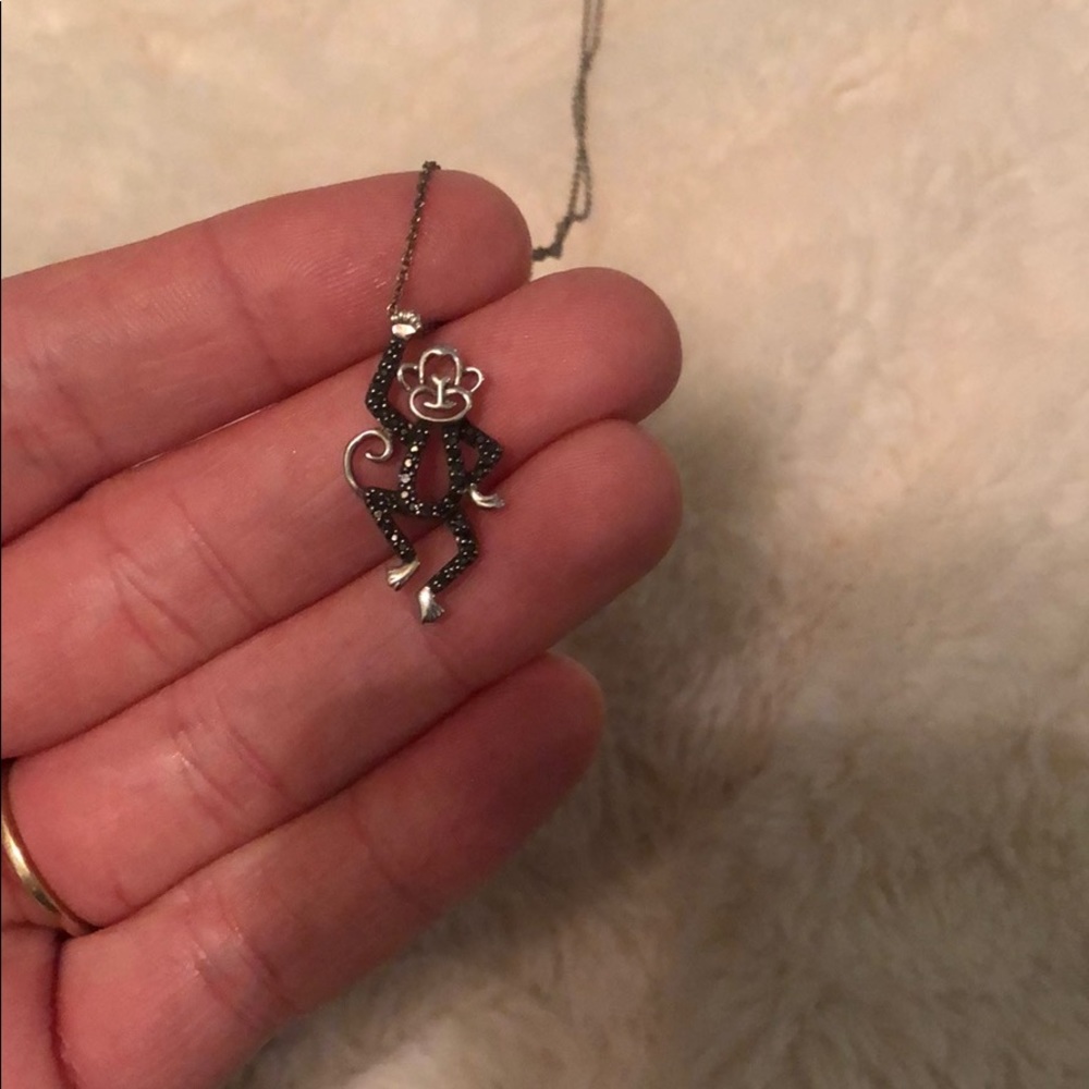 Sterling sliver Monkey necklace